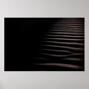 POSTER SABLE GRIS EN PHOTOGRAPHIE CHIAROSCURO
