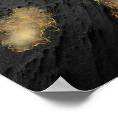 Poster Sable noir et or Tropical Printable Art (Coin)