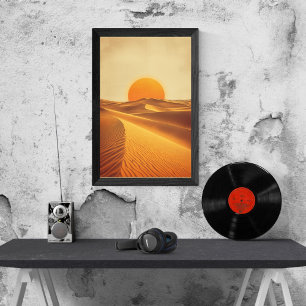 Poster Sables d'Or – Voyage au Sahara Vintage
