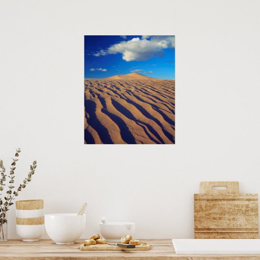 Poster Sables Dunes et Clouds (Cuisine)