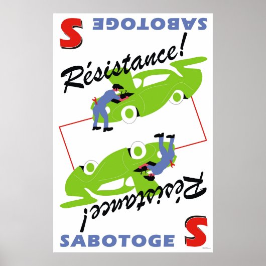 Poster Sabotoge (Devant)