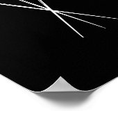 Poster sabre de foil épées escrime lutte contre l'épée (Coin)