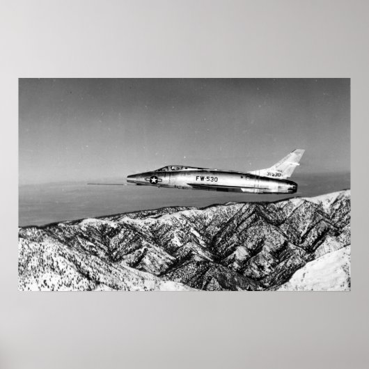 Poster Sabre F-100 superbe (Devant)