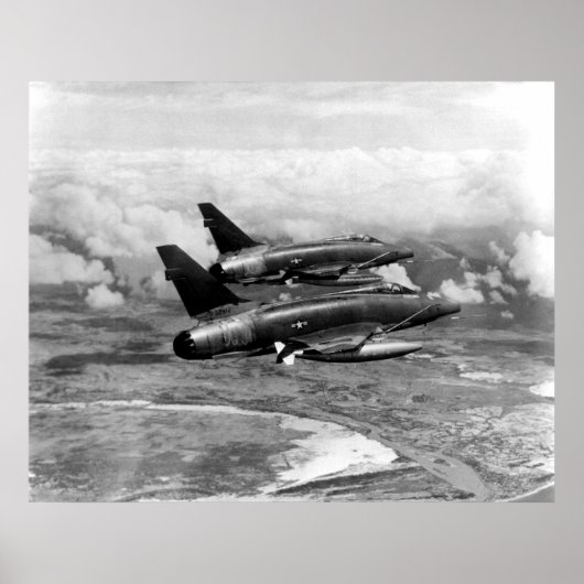 Poster Sabre F-100 superbe (Devant)