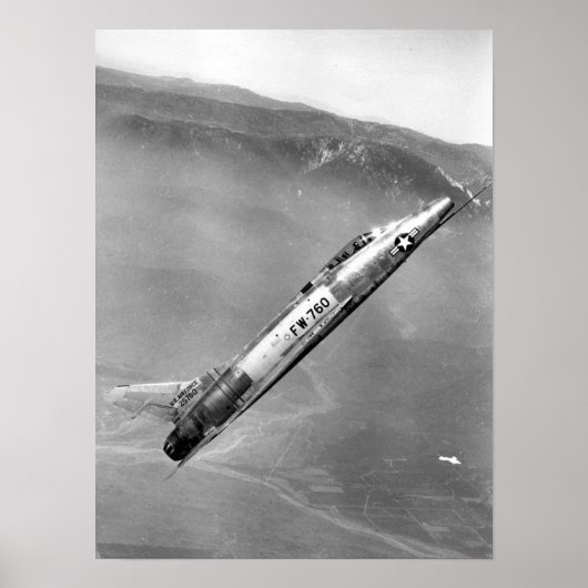 Poster Sabre F-100 superbe (Devant)