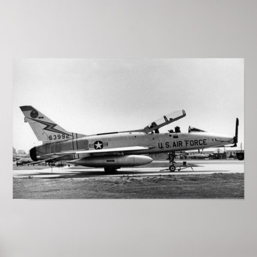 Poster Sabre F-100 superbe (Devant)