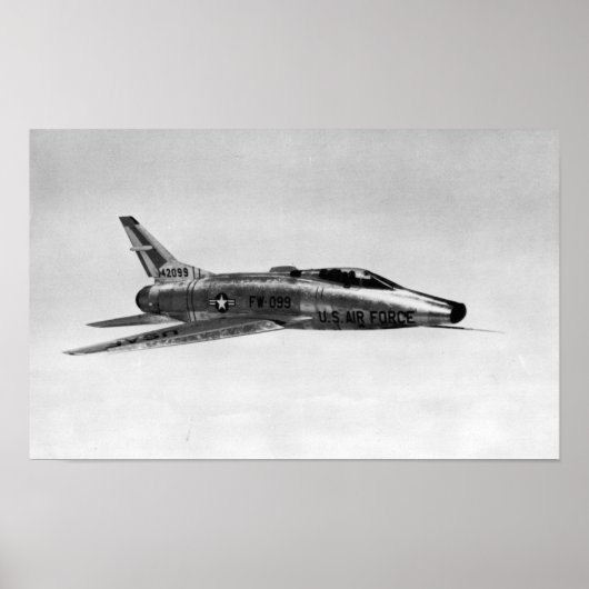 Poster Sabre F-100 superbe (Devant)