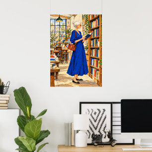 Poster Sac à main de livresque pour une vie d'histoires