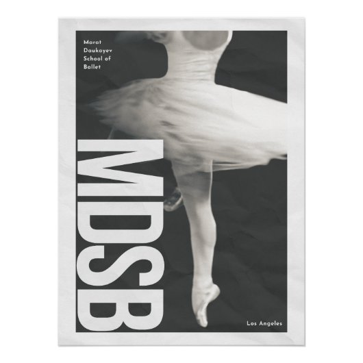 Poster Sac cabas d'affiche de danseur (Devant)