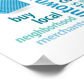 Poster Sac d'achat pour petites entreprises (Coin)