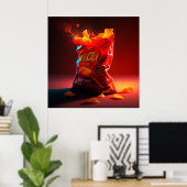 Poster sac de puces (Bureau à domicile)