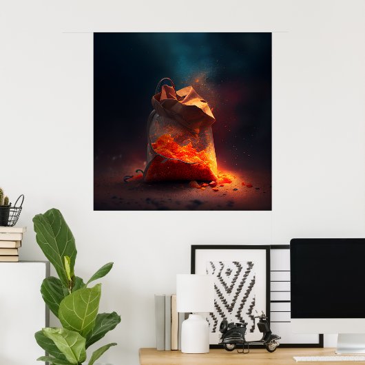 Poster sac de puces (Bureau à domicile)