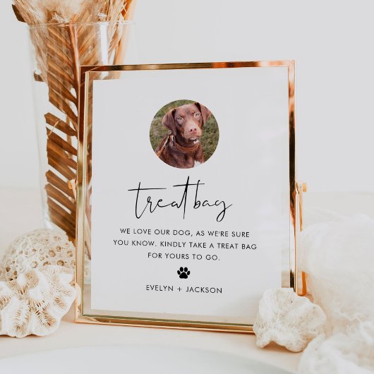 Poster Sac de traitement pour chien STELLA, Biscuit Bar M