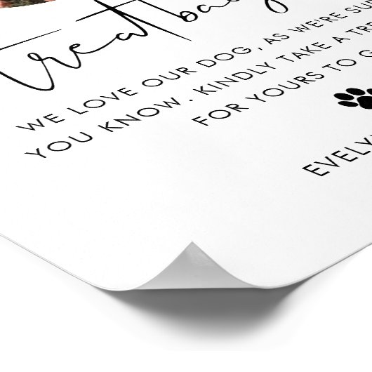 Poster Sac de traitement pour chien STELLA, Biscuit Bar M (Coin)