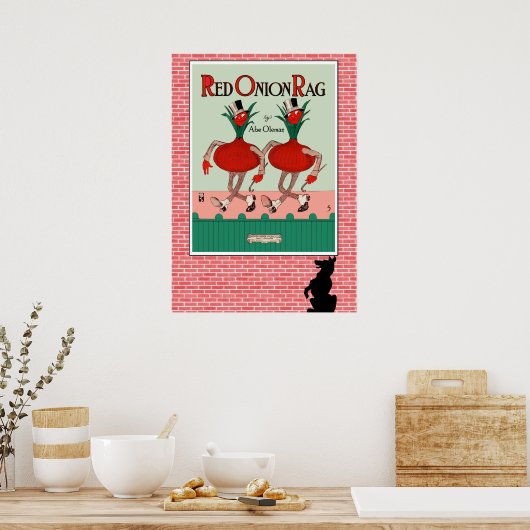 Poster Sac d'oignon rouge (Cuisine)