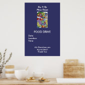 Poster Sac-up, S'il vous plaît faire un don - Customisé (Cuisine)