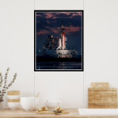 Poster Sace Shuttle at night (Cuisine)