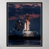 Poster Sace Shuttle at night (Devant)