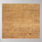 Poster Sacoche Burlap Brown : Arrière - plan de tissu tex (Devant)