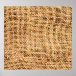 Poster Sacoche Burlap Brown : Arrière - plan de tissu tex