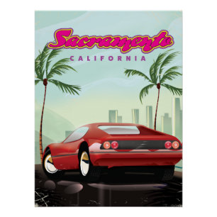 Poster Sacramento Californie