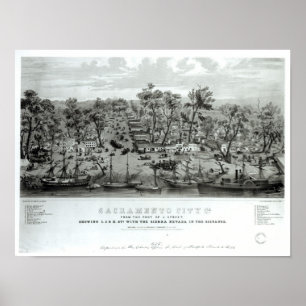 Poster Sacramento City, Californie