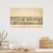 Poster Sacramento pendant les inondations de 1850 (1586A) (Cuisine)