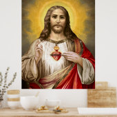 Poster Sacré Coeur de Jésus (Cuisine)