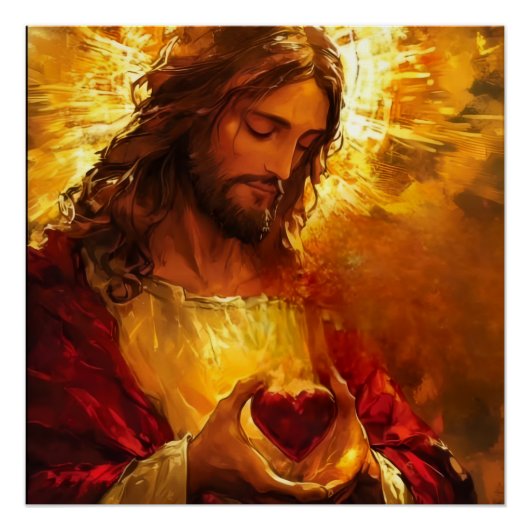 Poster Sacré-Cœur de Jésus (Devant)
