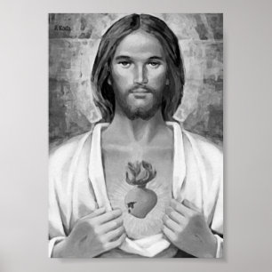 Poster Sacré-Coeur de Jésus.
