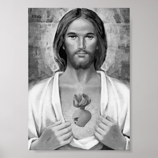 Poster Sacré-Coeur de Jésus. (Devant)