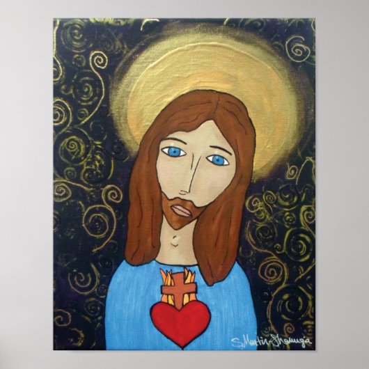 Poster Sacré Coeur de Jésus Imprimer (Devant)