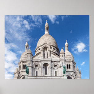 Poster Sacré Coeur sur Montmartre - Paris, France