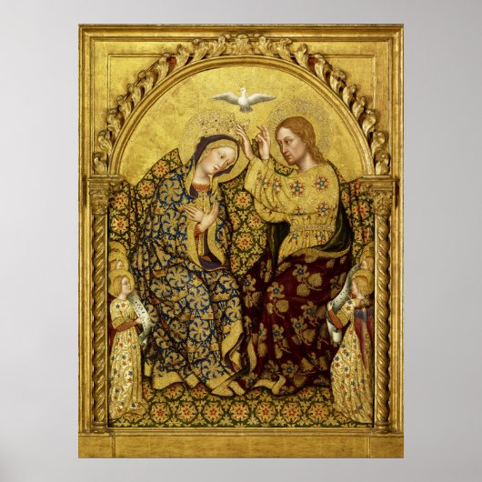 Poster Sacre de la Vierge par Gentile Da Fabriano (Devant)
