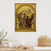 Poster Sacre de la Vierge par Gentile Da Fabriano (Cuisine)