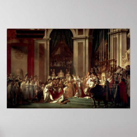 Poster Sacre de Napoléon par Jacques-Louis David (Devant)