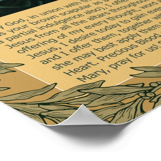 Poster Sacré Jésus Immaculé Coeur Marie Anges Cherubs (Coin)