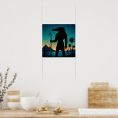 Poster Sacré Sobek Nil Gardien Pyramides (Cuisine)