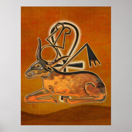 Poster Sacred Bull Egyptian 3D (Devant)