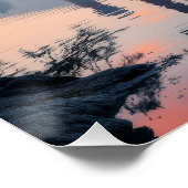 Poster Sacred Dance: Red Crown Cranes at Fuji's Gate (Coin)