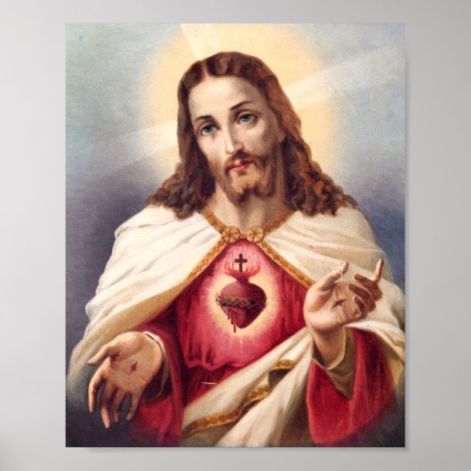 Poster Sacred Heart Of Jesus (Devant)