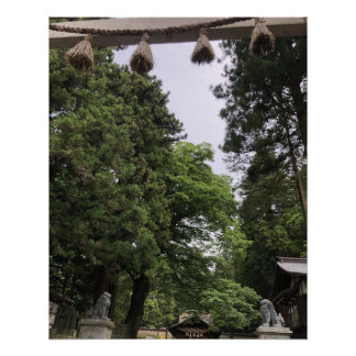 Poster Sacred Shrine Entrance in Japan