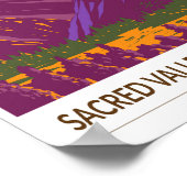 Poster Sacred Valley Pérou Travel Art Vintage (Coin)