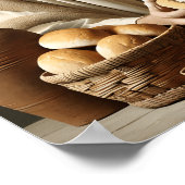 Poster Sacrement divin : Jésus brise le pain (Coin)