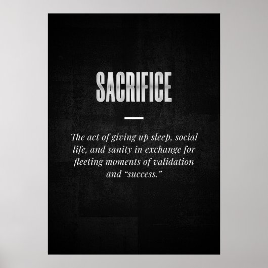 Poster Sacrifice (Devant)