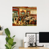Poster Sacs à café - Imprimer (Bureau à domicile)