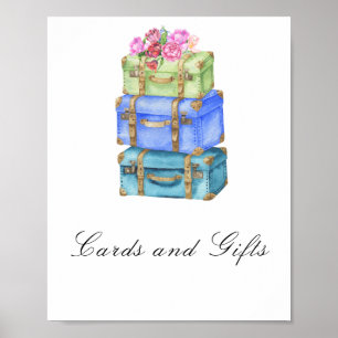 Poster Sacs de voyage enterrement de vie de jeune fille C