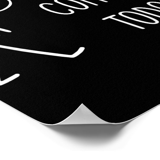 Poster Sad Stick Figure Music Concert Lovers - No Concert (Coin)