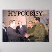 Poster Saddam and Rummy Make a Deal (Devant)