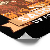 Poster Saddle Up For Fun Cowboy Western Riding Humour (Coin)